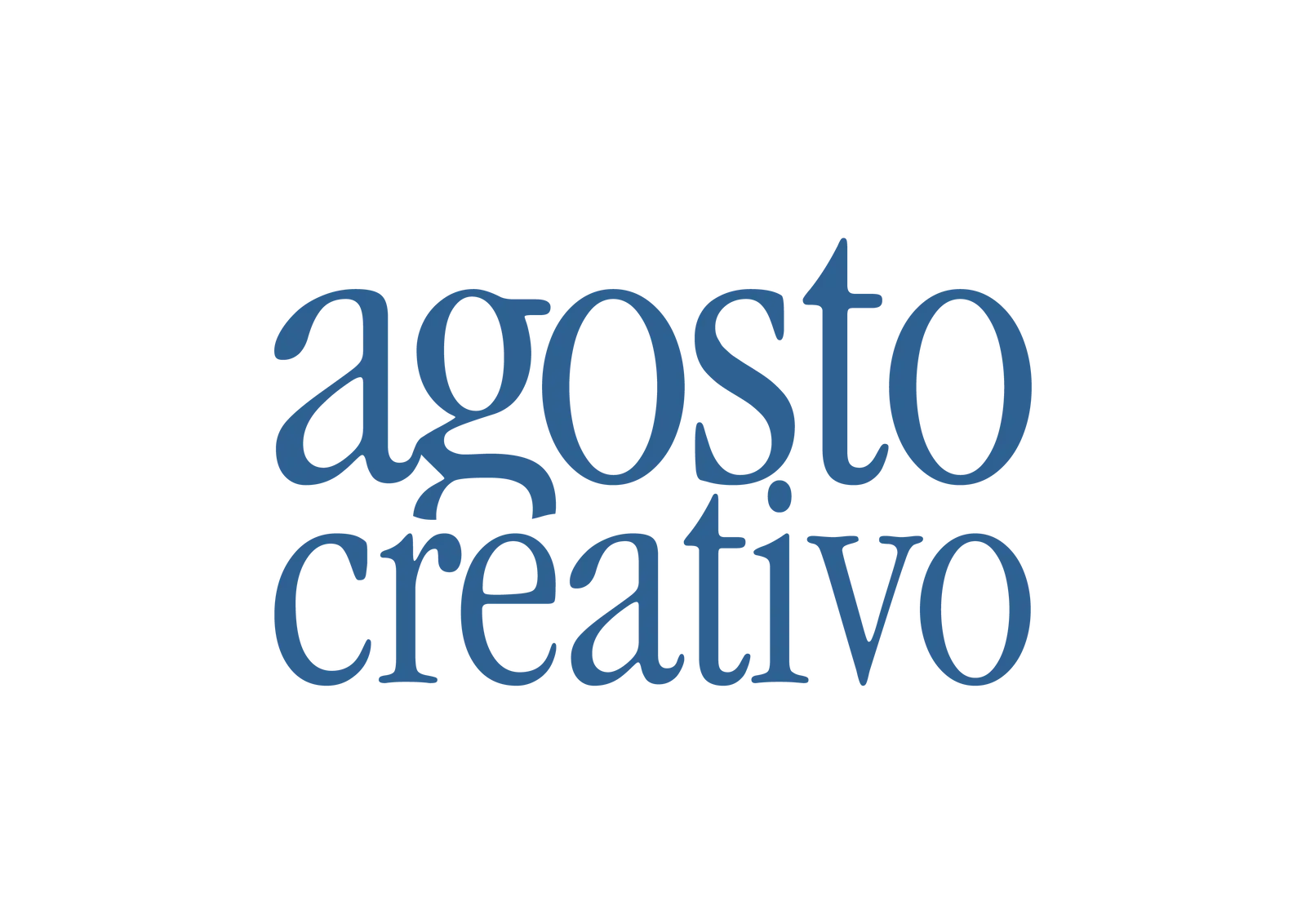 logo agosto creativo